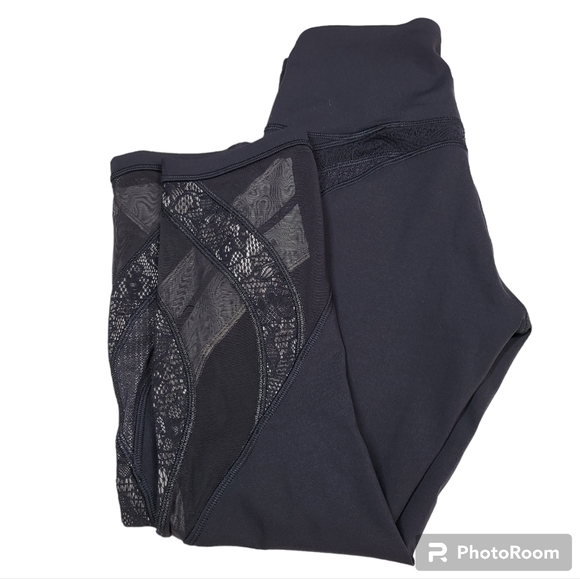 Lululemon Wunder Under Crop 21" *Lace Black - Picture 10 of 16
